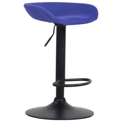 Afbeelding van Barkruk Namsos Vilt Zwart Frame Blauw