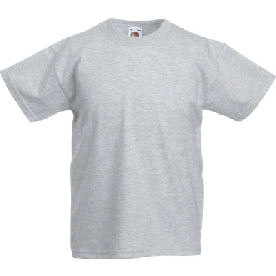 Afbeelding van Fruit of the Loom T shirt Kinderen maat 140 (9 11) 100% Katoen 5 stuks (Grijs)