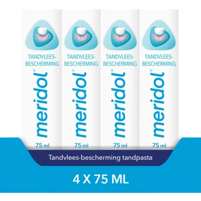 Afbeelding van Meridol Tandvlees Tandpasta 4 x 75ml Voordeelverpakking