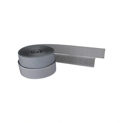 Afbeelding van Klittenband rol 2 delig 25mm / grijs (3 meter) InLine