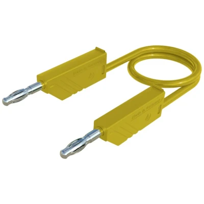 Afbeelding van SKS Hirschmann MLN 25/2,5 GE Meetsnoer [Banaanstekker 4 mm Banaanstekker mm] 25.00 cm Geel 1 stuk(s)