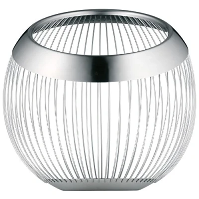 Afbeelding van WMF Living Lounge 665086030 mand 19 cm, Stijlvolle decoratieve voor fruit en gebak, Gemaakt van Cromargan® roestvrij staal, Uitzonderlijk duurzaam, Elegante afwerking, Vaatwasmachinebestendig