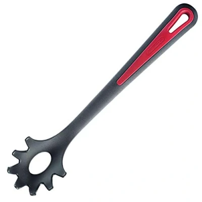 Afbeelding van Westmark Spaghetti /pastalepel, hittebestendig tot 270C, PPA, lengte: 30,5 cm, Gallant Plus, zwart/rood, 29602270