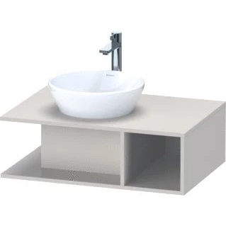 Afbeelding van Duravit D Neo wastafelonderkast 80x26x55cm Taupe Mat