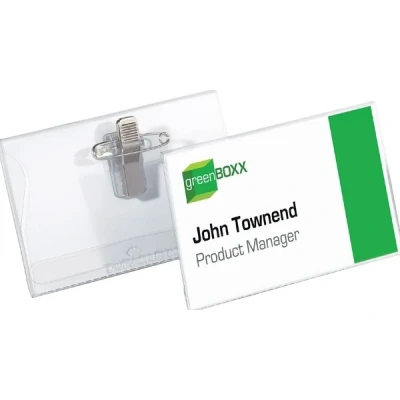 Afbeelding van Durable Badge 8101 met combiklem 54x90mm 300 stuks
