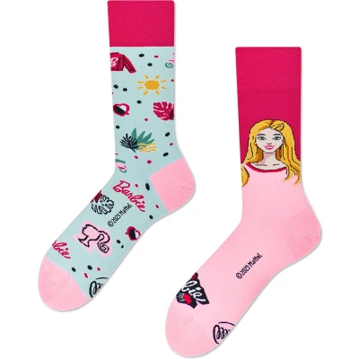 Afbeelding van Many Mornings Unisex sokken Barbie Maat: 43 46
