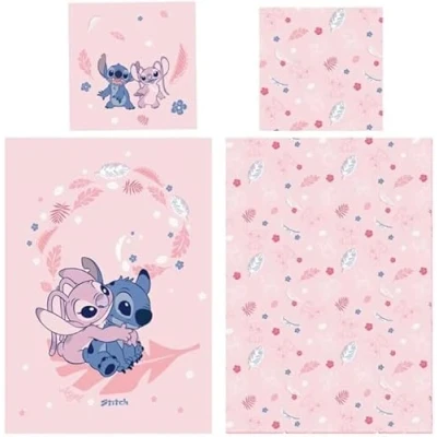 Afbeelding van Disney Lilo &amp; Stitch Dekbedovertrek, Paradise Eenpersoons 140 x 200 + 65 cm Polycotton