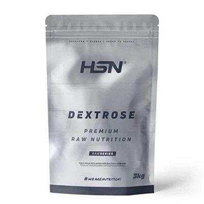 Afbeelding van HSN Ruwe Dextrose Hoge Glycemische Index Koolhydraten voor Post Training Energielading Ideaal om te combineren met Eiwitschokken, Veganistisch, Glutenvrij, Lactosevrij, Smaakvrij, 3 Kg, NEUTRAAL