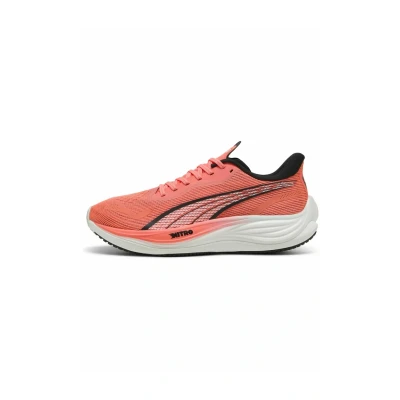 Afbeelding van Puma Sneaker Hardloopschoenen voor op de weg, Heren, Maat: 48.5, Glowing red black white Textiel/ synthetisch