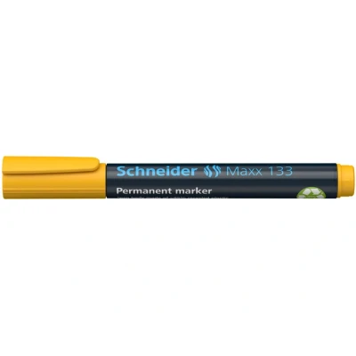 Afbeelding van 10x Marker Schneider Maxx 133 permanent beitelpunt geel