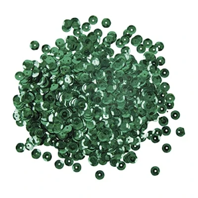 Afbeelding van Pailletten Wasbaar cup vorm blauwgroen 6 mm 4000 stuks Rayher