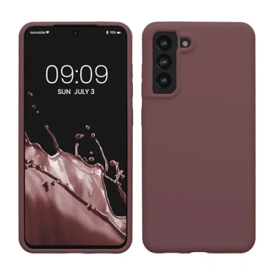 Afbeelding van kwmobile telefoonhoesje compatibel met Samsung Galaxy S21 FE hoesje Zachte case voor smartphone Back cover in druivenblauw