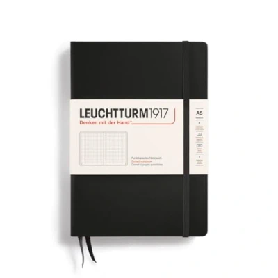 Afbeelding van Leuchtturm1917 , Notitieboek, Medium A5, Hardcover, 251 Pagina&#039;s, Zwart, 1 Stuk
