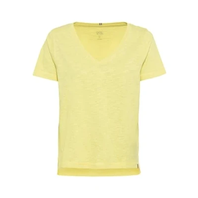 Afbeelding van camel active Vneck Tshirt basic, Dames, Maat: Small, Limoncello