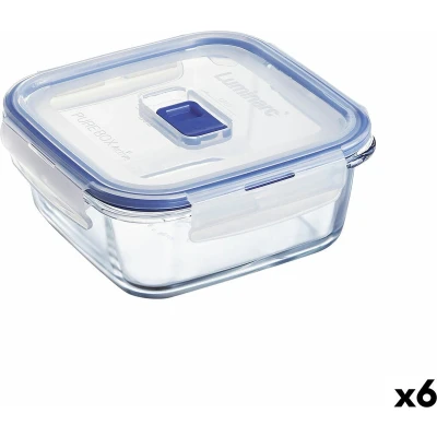 Afbeelding van Hermetische Lunchtrommel Luminarc Pure Box Active 760 ml Tweekleurig Glas (6 Stuks)
