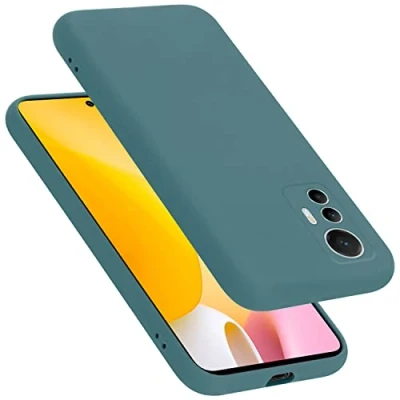 Afbeelding van Cadorabo Hoesje geschikt voor Xiaomi 12 LITE Case in LIQUID GROEN Beschermhoes TPU silicone Cover