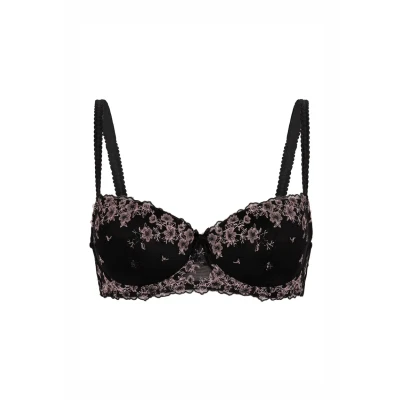 Afbeelding van Hunkemöller Dames Lingerie Voorgevormde beugel bh Chloe Zwart maat C70