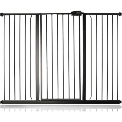 Afbeelding van Bettacare Babyhekje en Huisdierhekje Assortiment, verstelbaar van 139,8 cm tot 147,4 (36 opties beschikbaar), Mat Zwart, Extra Hoog Hekje met een hoogte 104 cm, Traphekje Zonder Boren Traphekje, Eenvoudige Installatie