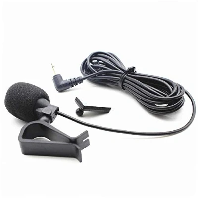 Afbeelding van 2.5mm External Microphone with 3m Assembly Cable Mic for Car and Vehicle Head Unit Bluetooth Enabled Stereo, Radio, GPS DVD