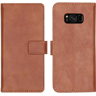 Afbeelding van Samsung Galaxy S8 Hoesje Kunstleder iMoshion Bookcase Bruin Telefoonhoesje
