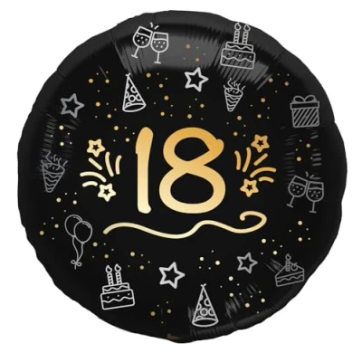 Afbeelding van Folat Folieballon shining glam 18 jaar 1 stuks 45 cm