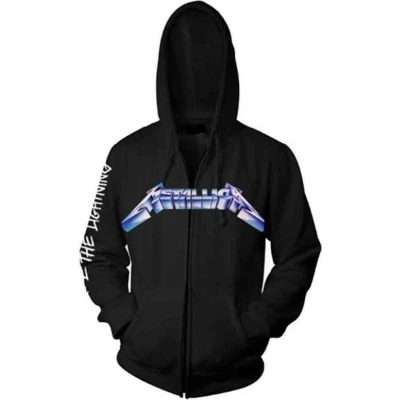 Afbeelding van Metallica Ride The Lightning Vest met capuchon zwart XXL