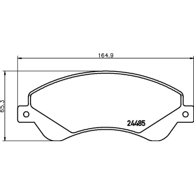 Afbeelding van Remblokkenset, schijfrem HELLA PAGID 8DB 355 012 771