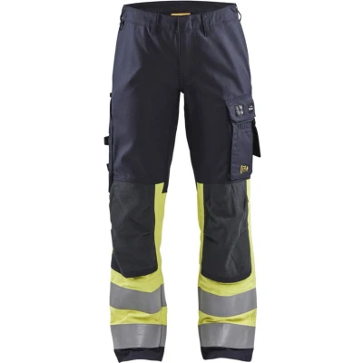 Afbeelding van Blaklader Multinorm dameswerkbroek Inherent met stretch 7187 1512 Marine/High Vis Geel C40