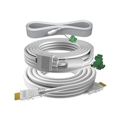 Afbeelding van Vision TC3 PK10MCABLES VGA kabel 10 m (D Sub) wit (10 m, Sub), stekker/bus, zilver,