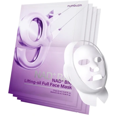 Afbeelding van numbuzin NAD+BIO lifting sil Full Face Mask [4sheets][1 band] [1box]