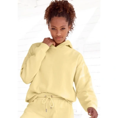 Afbeelding van Buffalo Hoodie met rugprint Capuchon sweatshirt en ribborden, loungewear