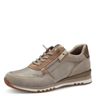 Afbeelding van MARCO TOZZI Laced 2 23759 43 Sneakers voor dames, Taupe Kam, 36 EU