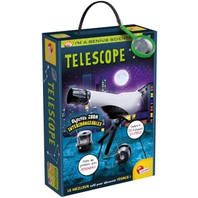 Afbeelding van Lisciani I&#039;m A Genius Telescoop voor kinderen vanaf 7 jaar educatief spel astronomie sterrenkijken en natuur zoom x 20 30 40 cm cadeau idee verjaardag wetenschappelijke