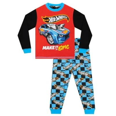 Afbeelding van Hot Wheels Pyjamas Raceauto Jongens Pyjama Raceautos Pyjama&#039;s Veelkleurig 134