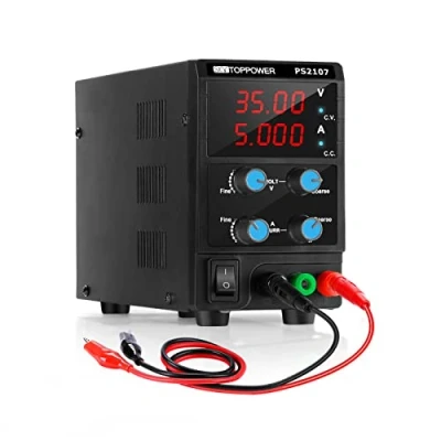 Afbeelding van Laboratoriumvoeding, laboratoriumvoeding 0 35V / 5A DC instelbare voeding met 4 cijferig LED display gebruikt voor laboratoriumonderwijs, elektronische reparatie, doe het zelf EN voertuigelektronica PS2107 61010 1