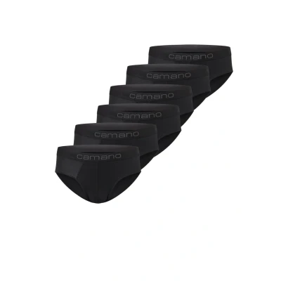 Afbeelding van camano 6ER PACK Slip, Heren, Maat: Small, Black