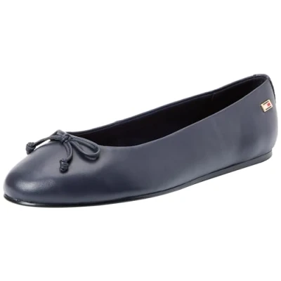 Afbeelding van Tommy Hilfiger Essential CHIC Ballerina&#039;s, Dames, Maat: 37, Space blue Leer