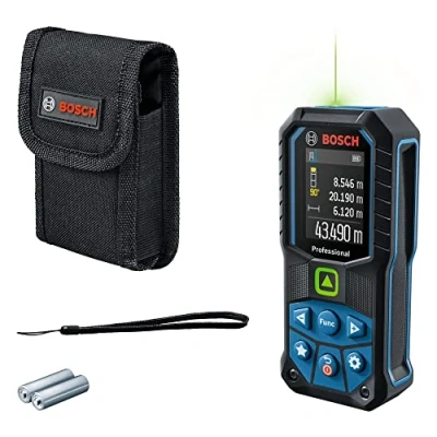 Afbeelding van Bosch Professional laserafstandsmeter GLM 50 23 G (groene laser, hellingsensor, bereik: max. m, robuust, IP65, ± 1,5 mm*, 2 AA batterijen, handlus, etui)