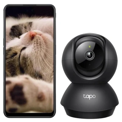 Afbeelding van TP Link Tapo C211 Bolvormig IP beveiligingscamera Binnen 2304 x 1296 Pixels Bureau