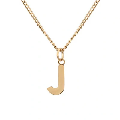 Afbeelding van Ketting met Letter J Goud 18 Karaat Waterdicht I Gouden voor Dames A Z Hanger Beginletter