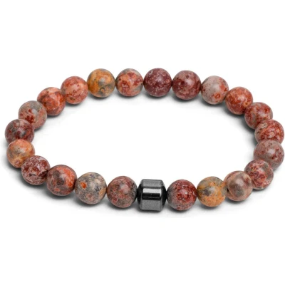 Afbeelding van Zentana Balans Armband Jaspis Spotted Rood Weerbaarheid
