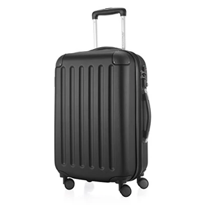 Afbeelding van HAUPTSTADTKOFFER SPREE Koffer handbagage hard case trolley uitbreidbaar, TSA, 4 wielen, 55 cm, 42 liter, zwart