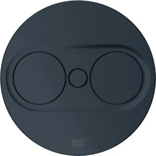 Afbeelding van Bachmann inbouw stopcontacten twist 2 2x 230v ra 2m montagestekker los bijgeleverd rond zwart mat 946 100