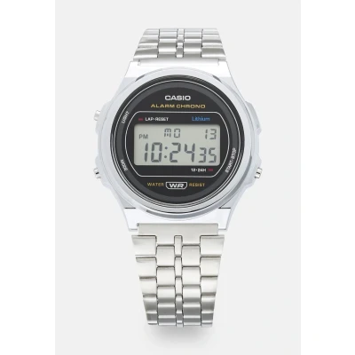 Afbeelding van Casio Round Unisex Digitaal horloge silvercoloured, Maat: One Size, Silver coloured