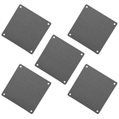 Afbeelding van Wendry 12 cm, pvc computerkoeler, ventilator, filter, zwart, stofdicht, behuizing deksel, ultra fijn aluminium mesh, speciaal voor 120 mm x ventilator (5 stuks)