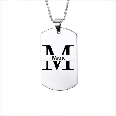 Afbeelding van Ketting RVS Met Naam Maik