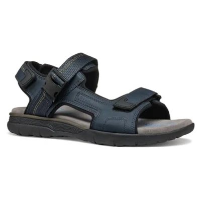 Afbeelding van Geox Outdoorsandalen, Heren, Maat: 45, Navy Kunststof/ textiel