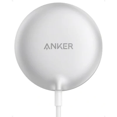 Afbeelding van Anker MagGo draadloze magnetische oplader (rond), Qi2 gecertificeerd, 15 W MagSafe voor iPhone series 12, 13, 14, 15, Plus, Pro en Max (oplader niet meegeleverd)