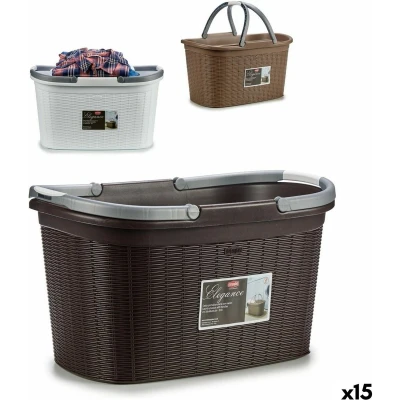 Afbeelding van Stefanplast Wasmand Elegance Plastic 35 L 57,5 X 29 36,5 Cm (15 Stuks)