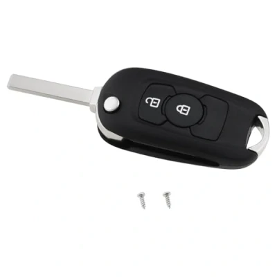 Afbeelding van ECSiNG 2 Knoppen Opvouwbare Auto Afstandsbediening Sleutel Cover Shell case Compatibel met Vauxhall Astra K 2015 2016 2017 2018 2019 2020 Opel Vervanging